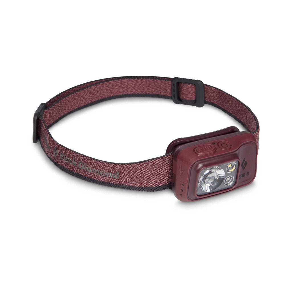 Black Diamond Spot 400R Headlamp - 400 Lumens, Rechargeable, Waterproof LED Headlight for Camping, Hiking, Running & Outdoor Adventures