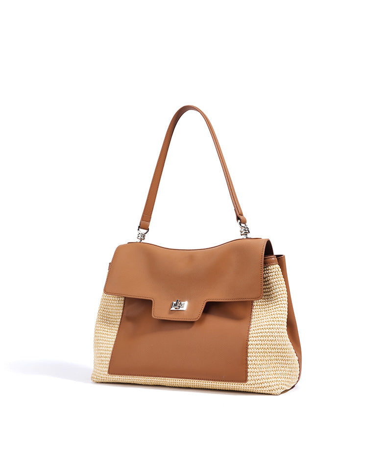 Stylish Summer Tote Bag for Women - Fashionable Large Beach Bag with Pockets - Perfect for Travel, Shopping & Beach Outings