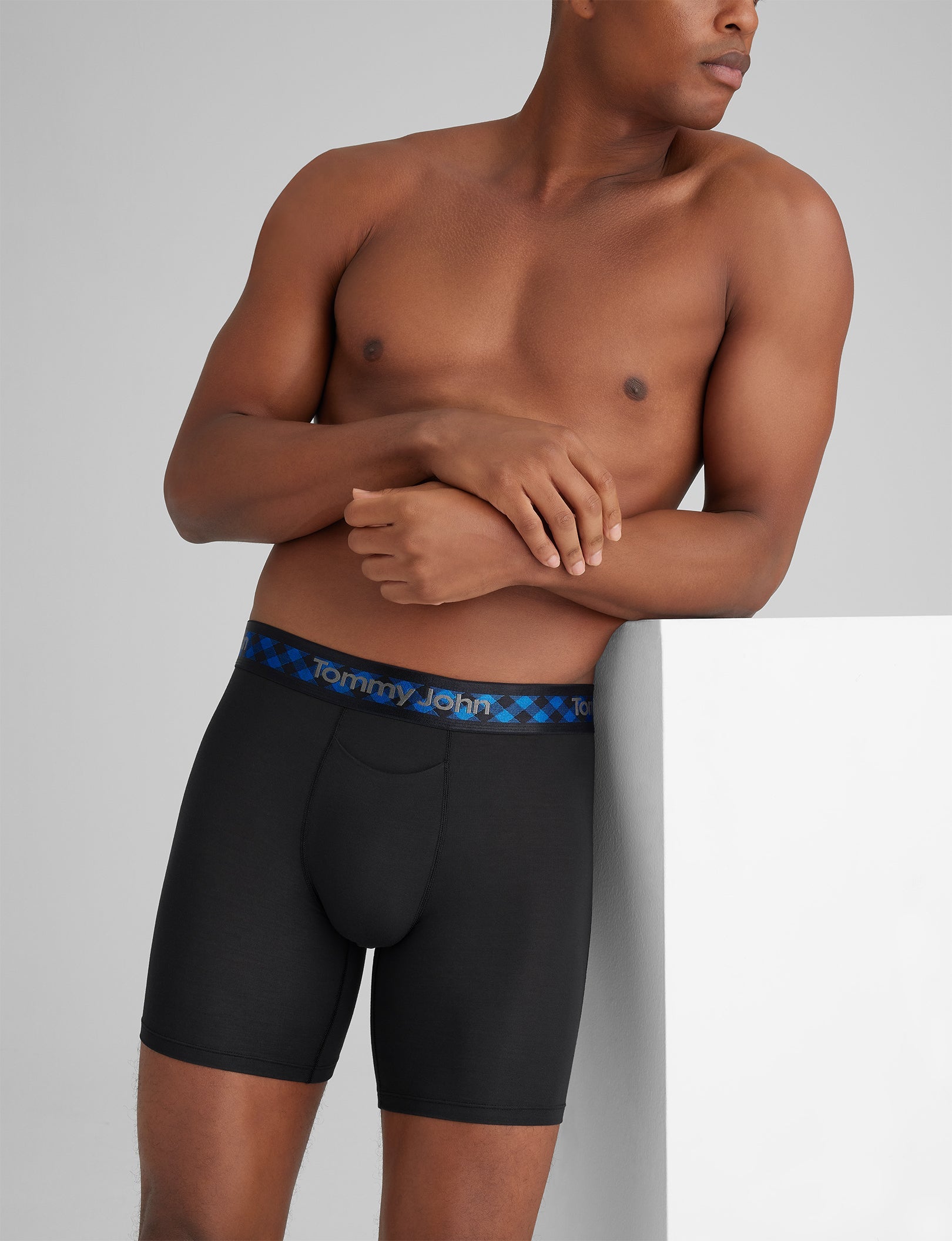 Second Skin Mid-Length Boxer Briefs - 6 Pack - Ultra Soft & Breathable Men's Underwear for All-Day Comfort - Perfect for Workout, Running & Daily Wear