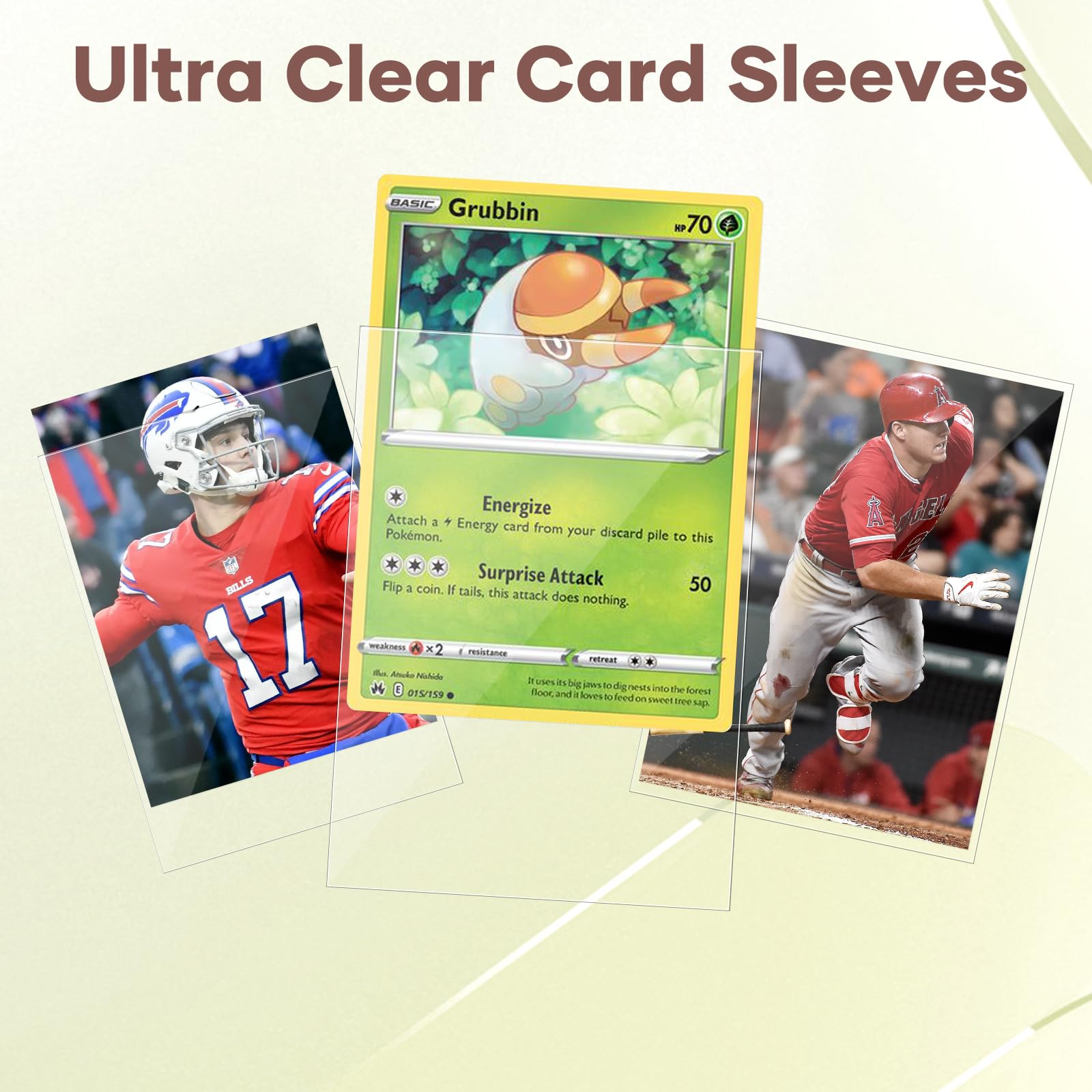1200 Count Clear Soft Trading Card Sleeves - Perfect Fit for MTG, Pokemon, Baseball & Football Cards - Premium Protection for Collectible TCG Game Cards - Ideal for Card Storage, Tournaments & Gaming Sessions