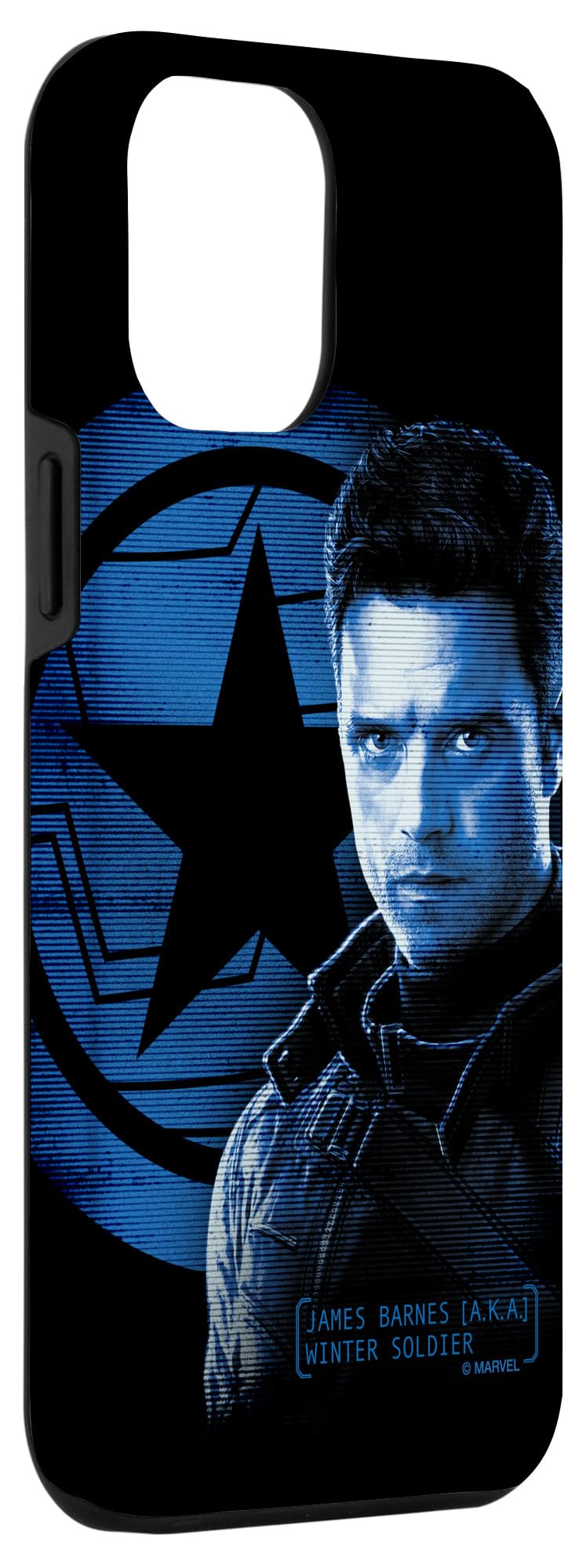 iPhone 12 Pro Max Case - Marvel The Falcon and The Winter Soldier James Barnes Design - Shockproof Protective Phone Cover for Superhero Fans & Marvel Lovers - Perfect for Daily Use, Cosplay & Collectors