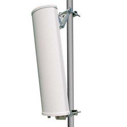 2.4GHz/4.9GHz/5.8GHz Dual Band 90 Degree Sector Panel Antenna with Dual Feed - High Gain WiFi Antenna for Outdoor Wireless Networks, Point-to-Point Connections, and Long Range Signal Boosting