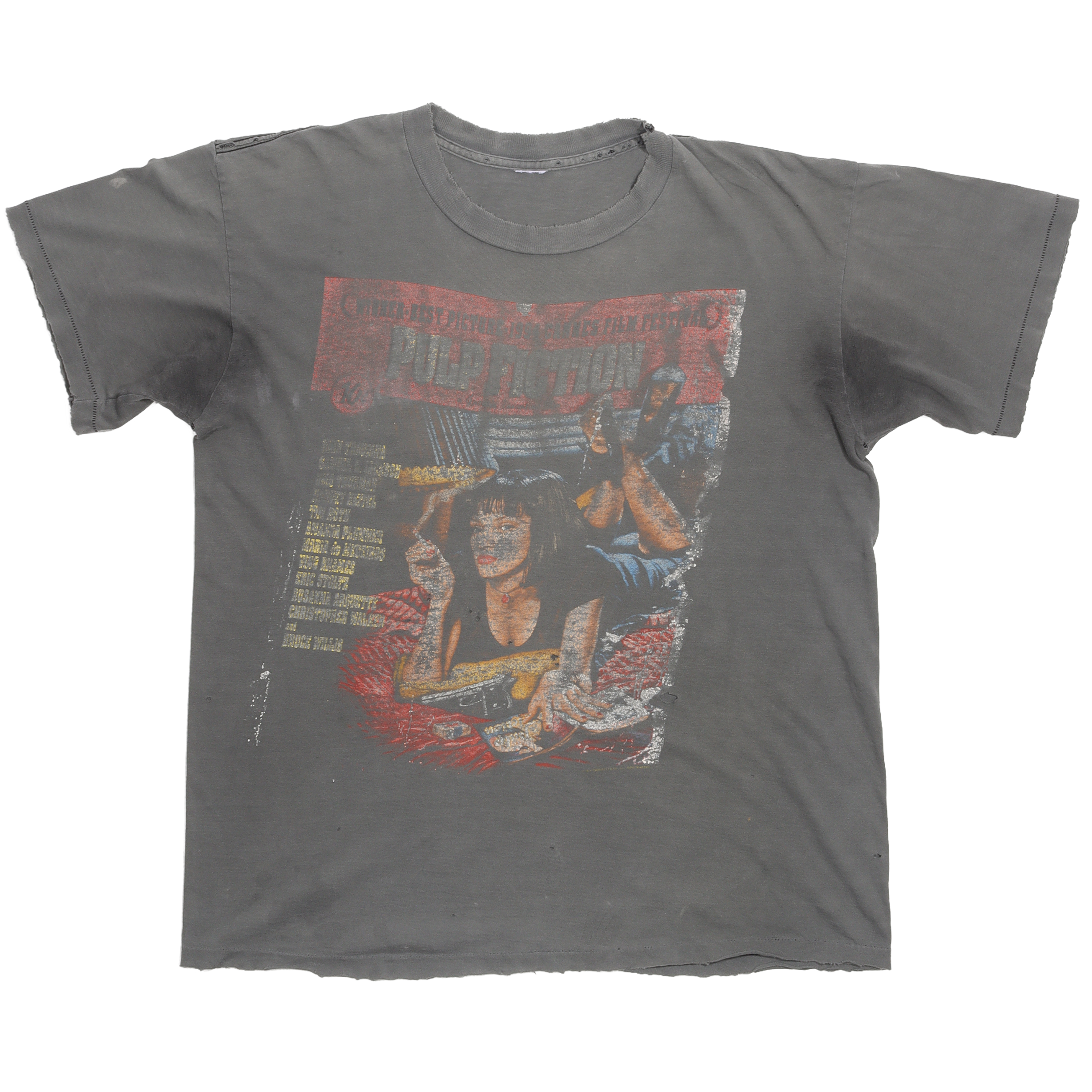 Vintage 1990's Pulp Fiction Movie Promotional T-Shirt - Classic Film Fan Gift, Retro Pop Culture Tee for Men & Women - Perfect for Movie Nights, Cosplay & 90s Theme Parties