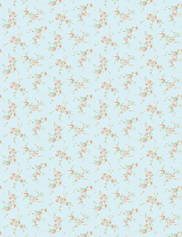 Jolene Sky With Pink Wallpaper by Wallshoppe - Premium Peel & Stick Removable Wallpaper for Bedroom, Nursery, and Home Decor
