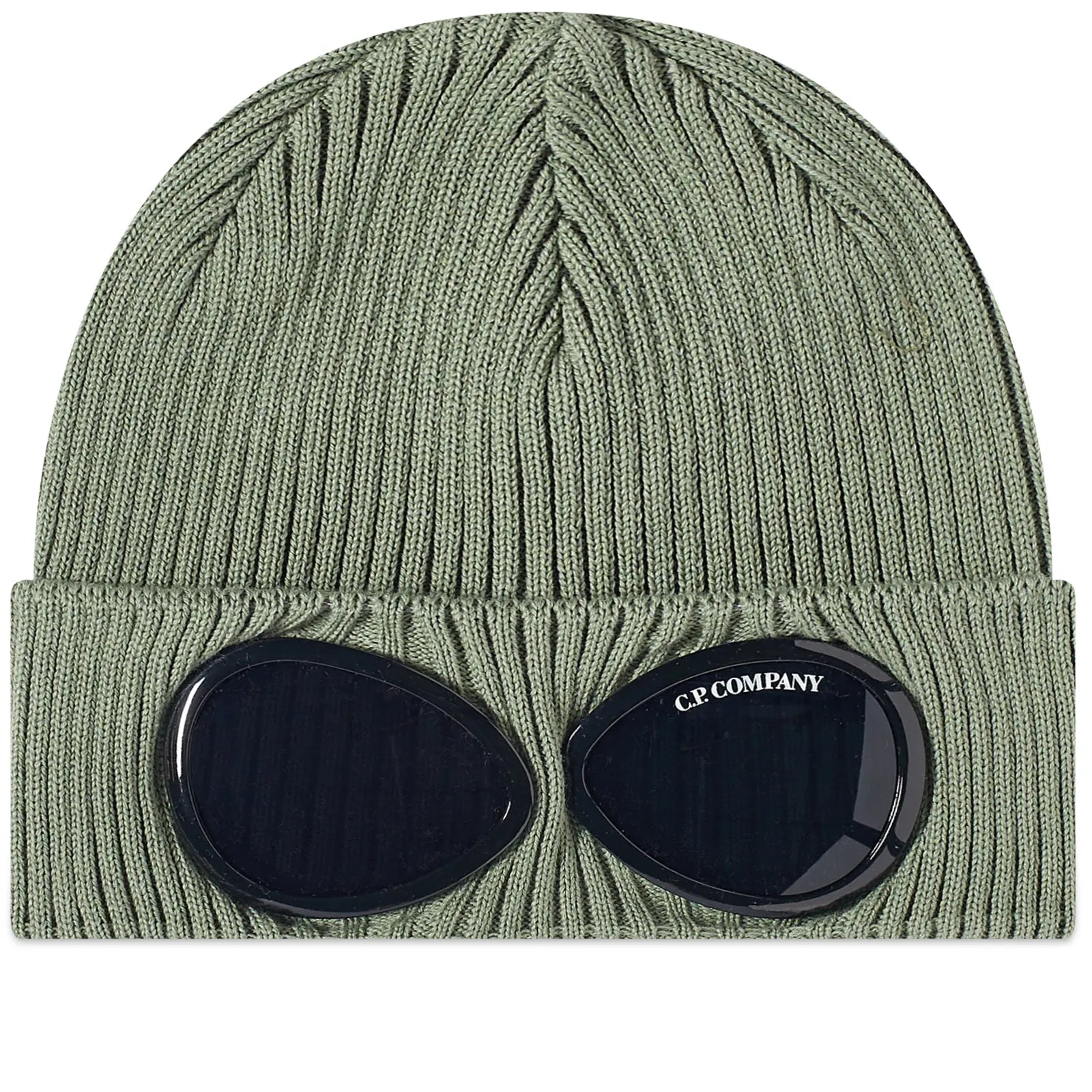 CP Company Goggle Beanie Hat - Winter Knit Beanie with Goggles for Men & Women - Warm Fleece Lined Skull Cap for Snowboarding, Skiing & Outdoor Activities