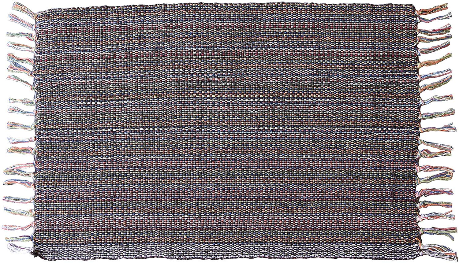 Premium Brown 2x3' Door Mat Rug (Set of 2) - Hand Woven Cotton Entryway & Kitchen Rugs - Reversible, Machine Washable, Non-Slip - Perfect for Home, Office, and Outdoor Use - 2'x3' (AR-DR24360150BR)