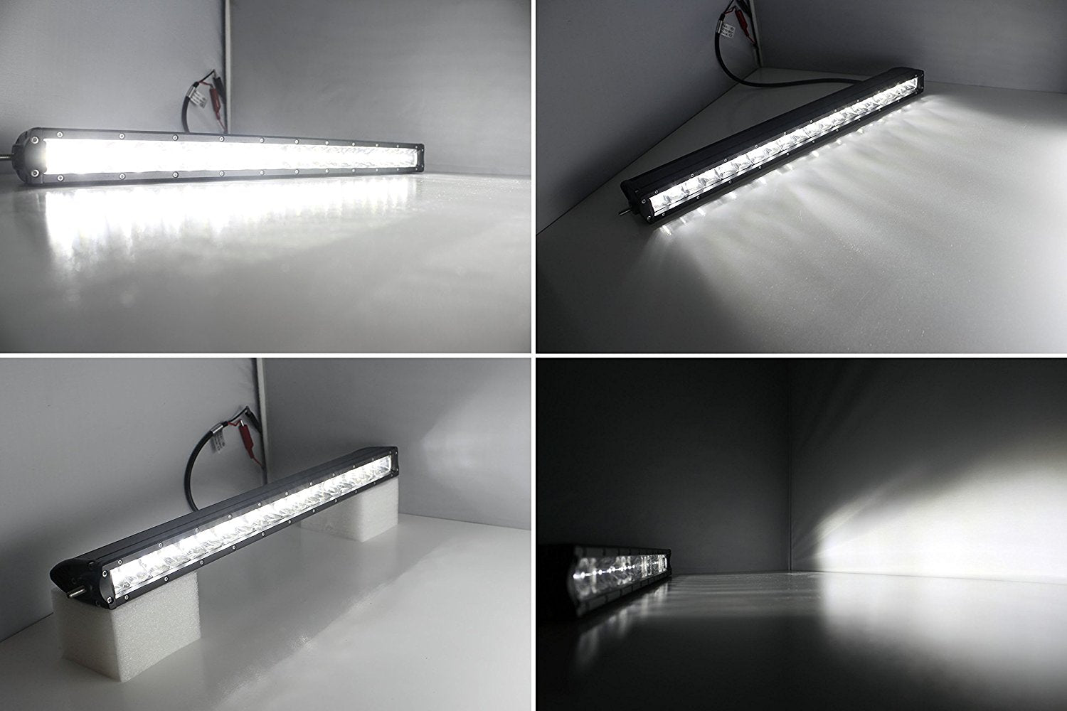 100W 20-Inch LED Light Bar with Bumper Mounting Bracket & Wiring Harness - Compatible with 2003-2018 Dodge RAM 2500 3500 Pickup Trucks - Perfect for Off-Roading, Night Driving, and Work Site Lighting