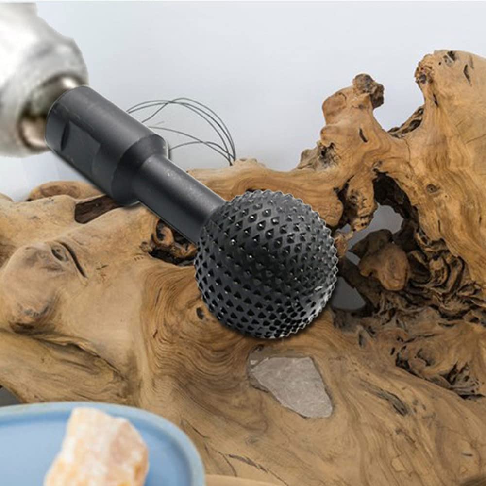 Rotary File Steel Wood Carving Grinding Head - 10mm Electric Ball-Shape Milling Cutter for Angle Grinder | Woodworking Hand Tool for DIY Projects & Professional Use | Perfect for Carving, Shaping & Smoothing Wood, Metal & Plastic Surfaces