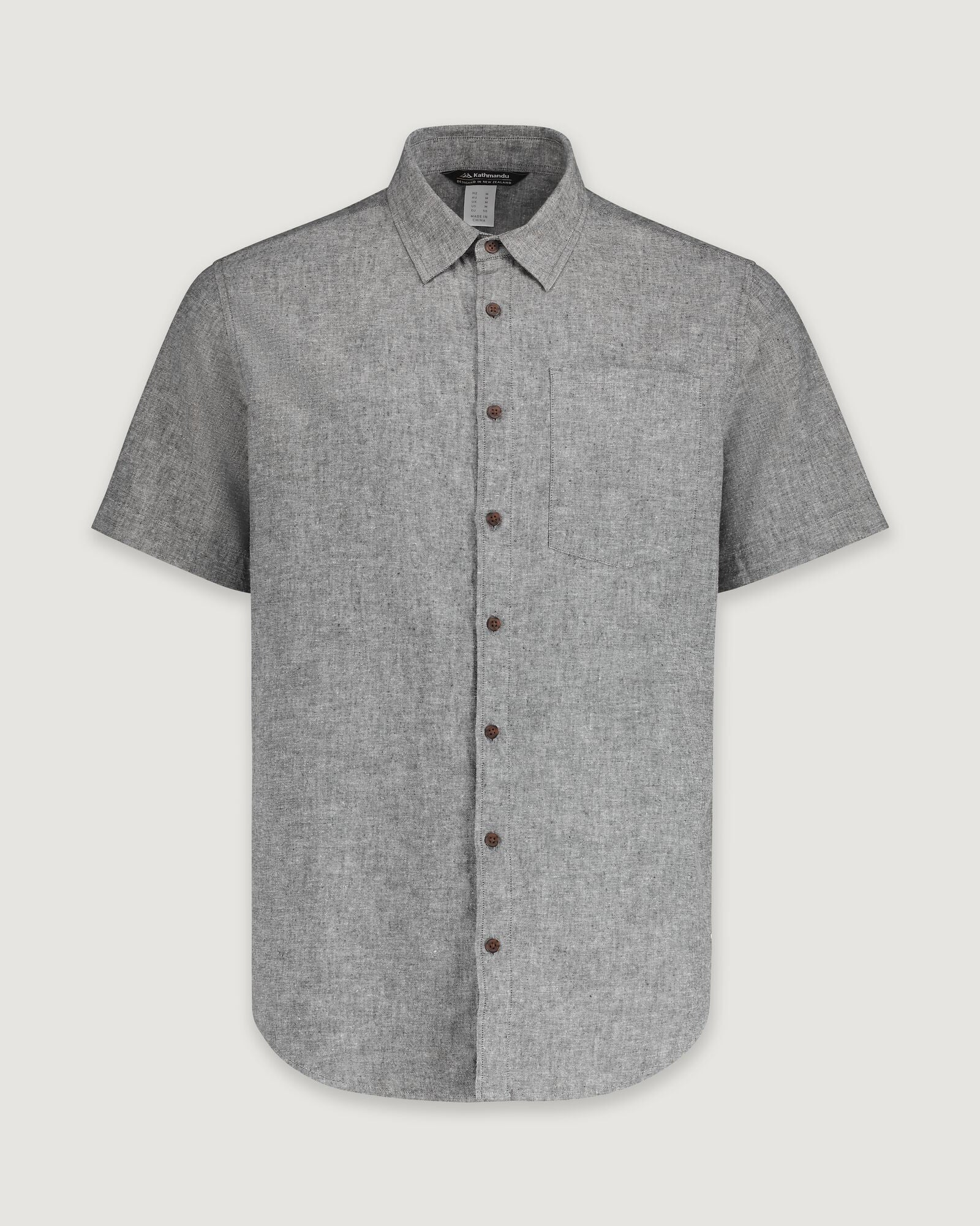 Men's Flaxton Short Sleeve Shirt - Stingray Chambray Casual Button Down Shirt for Summer | Office Wear & Outdoor Activities