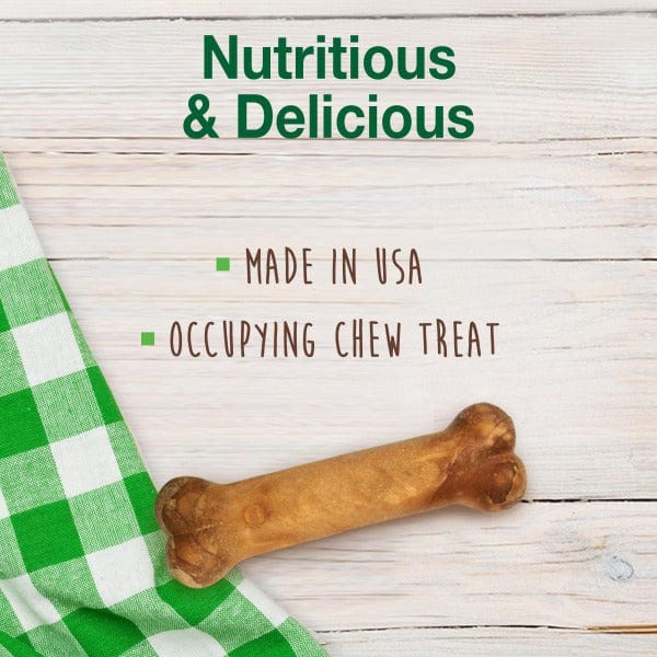 Nylabone Healthy Edibles Dog Chew Treats - Bacon Flavor, Long-Lasting Dental Chews for Medium to Large Dogs | Perfect for Teething, Anxiety Relief & Dental Health