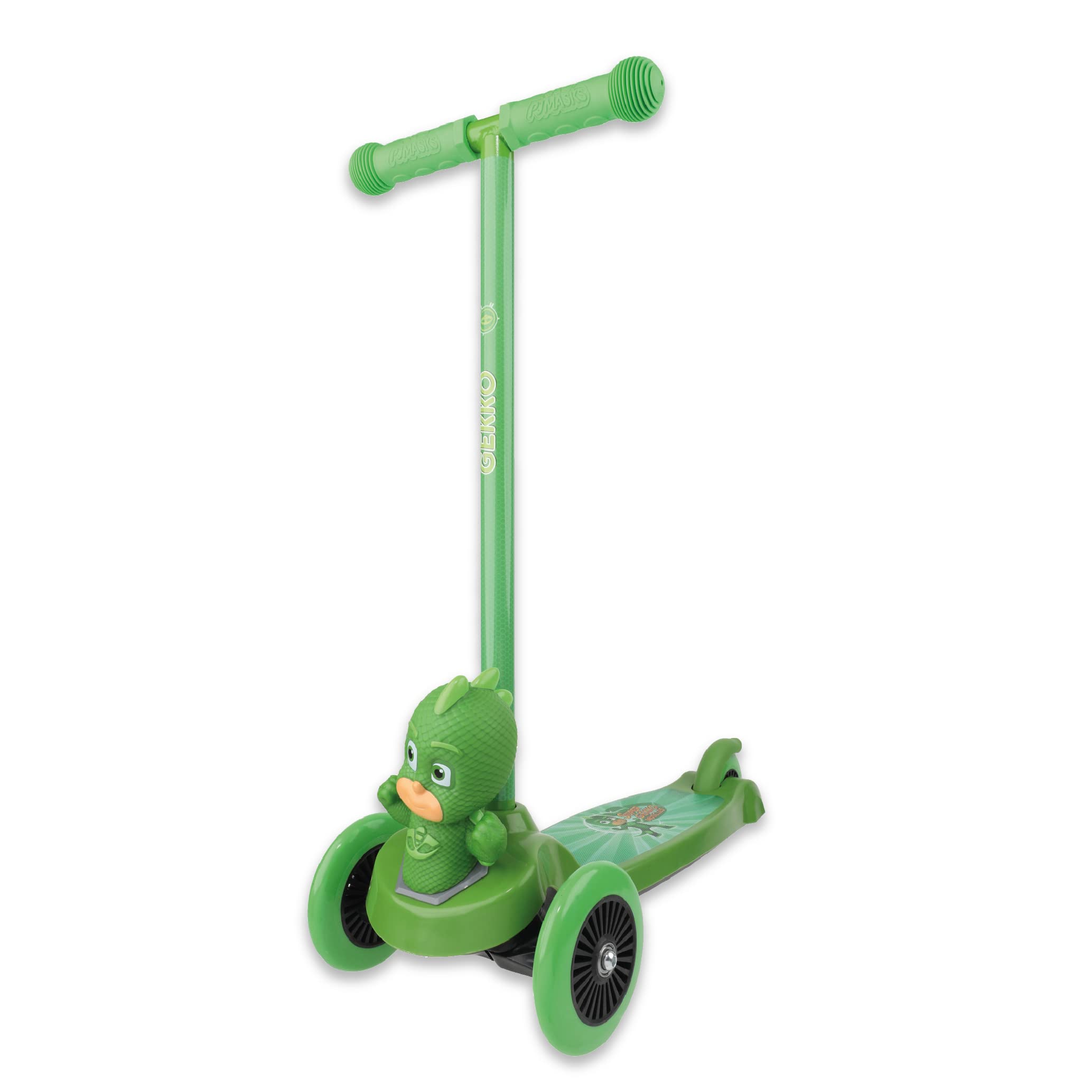 PJ Masks Kids Scooter - Self Balancing Scooter for Boys & Girls Ages 3-5 with Wide Deck & Foot Brake | Catboy, Owlette, Gekko Character Options | Birthday Gift, Outdoor Play, Preschool Activity Toy