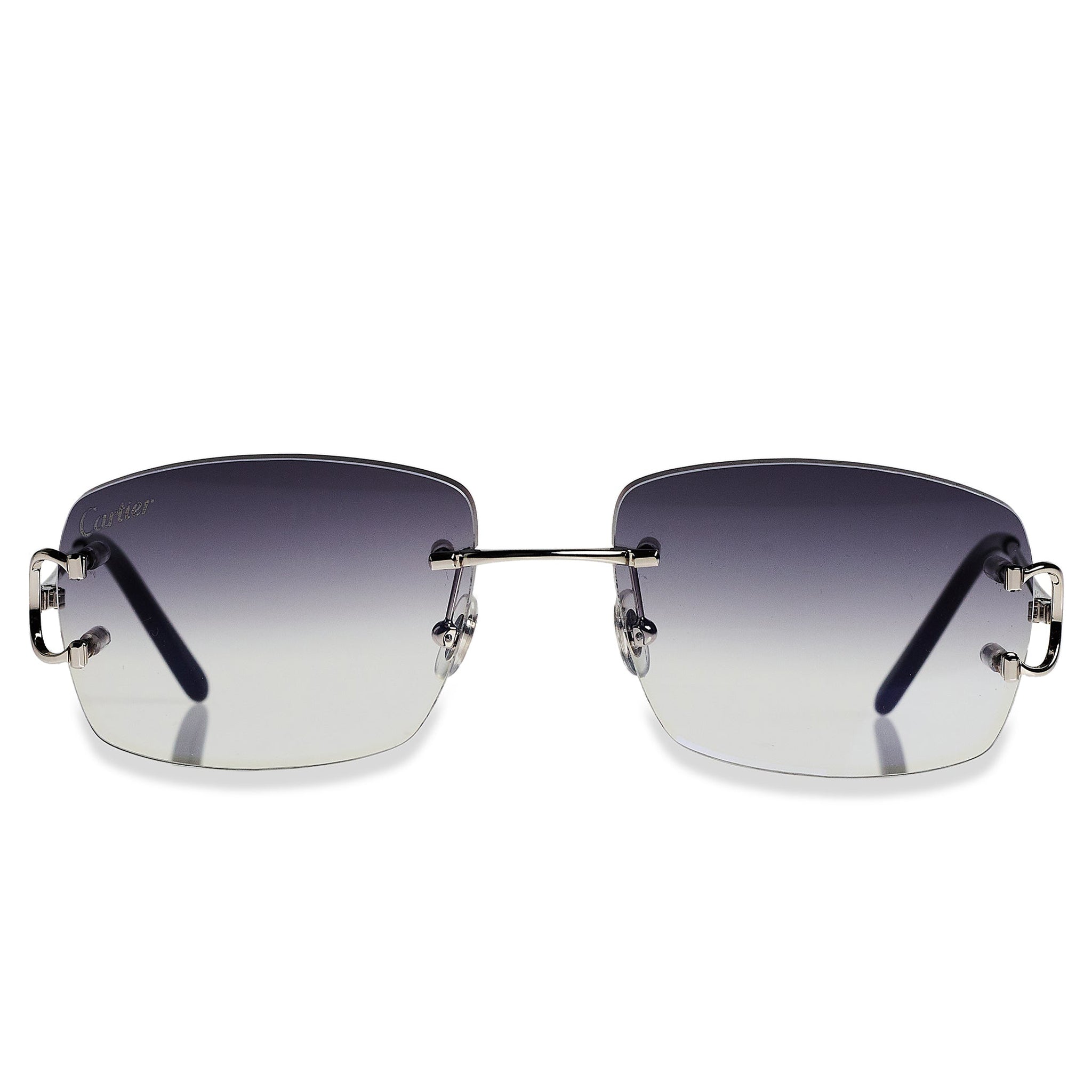Cartier CT00920 002 C Silver Rimless Sunglasses for Men & Women - Luxury Designer Eyewear for Driving, Travel & Outdoor Activities