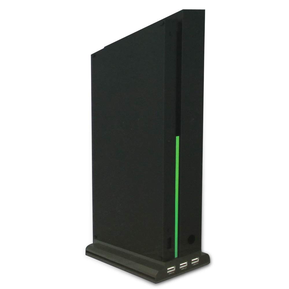 OSTENT 3 Cooling Fans with USB Ports - Vertical Stand for Xbox One X Console - Prevent Overheating for Extended Gaming Sessions
