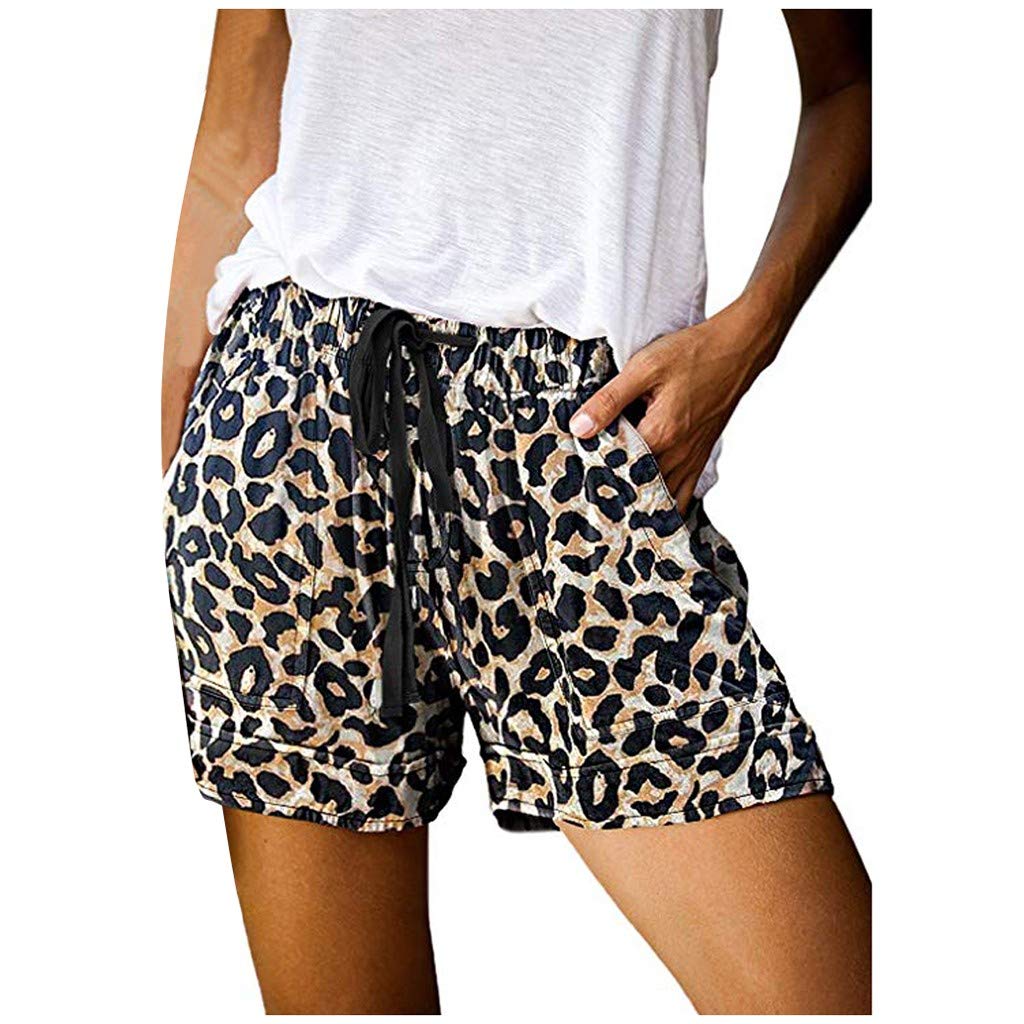 iHHAPY Women's Summer Shorts - Drawstring Loose Comfy Running Shorts with Pockets, Sweatpants & Paper Bag Style, Sizes S-XXL | Perfect for Workout, Yoga, Travel & Casual Wear