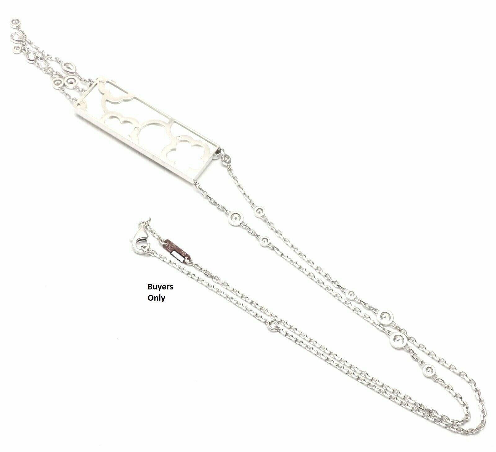 Authentic Van Cleef & Arpels Miroir Des Eaux 18k Gold Diamond Mother of Pearl Necklace - Luxury Jewelry Gift for Women, Perfect for Weddings & Special Occasions
