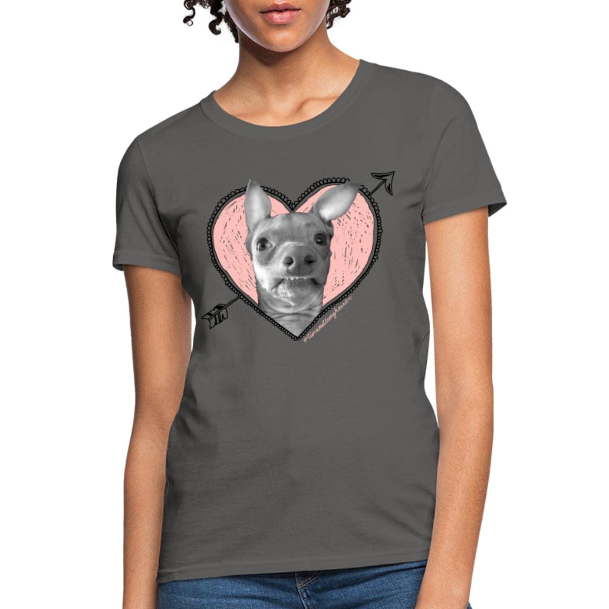 Spreadshirt Tuna Melts My Heart Women's T-Shirt - Cute Fish Graphic Tee for Casual Wear, Date Nights & Beach Outfits