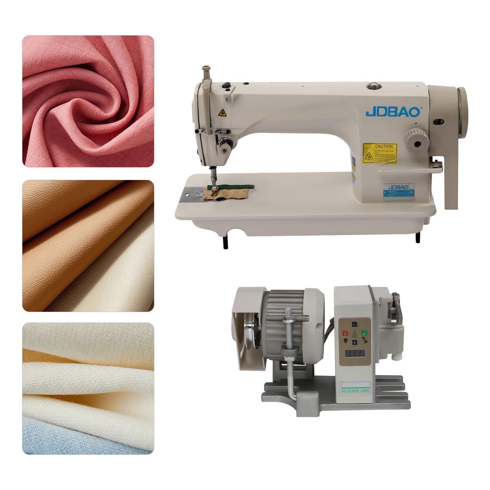Heavy Duty Industrial Sewing Machine 550W Motor - 3500 Stitches/Min Commercial Sewing Machine for Chiffon, Denim, Wool, Canvas, Flannel & Gauze - Perfect for Upholstery, Leather Craft, Tailoring & Home DIY Projects
