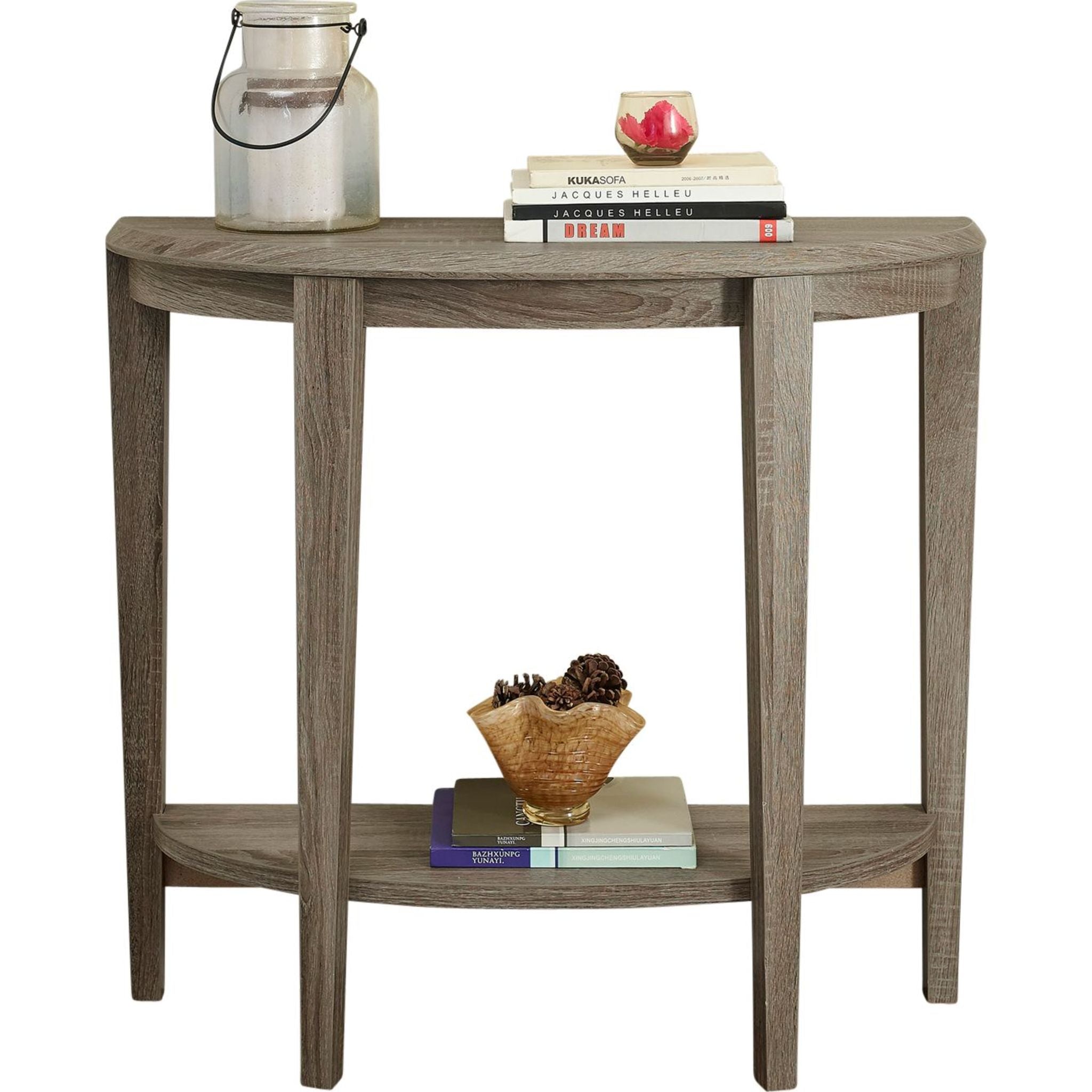 Modern Alora Console Table - Entryway Sofa Table with Storage Shelf, Farmhouse Style Hallway Accent Table for Living Room, Bedroom & Foyer Decor