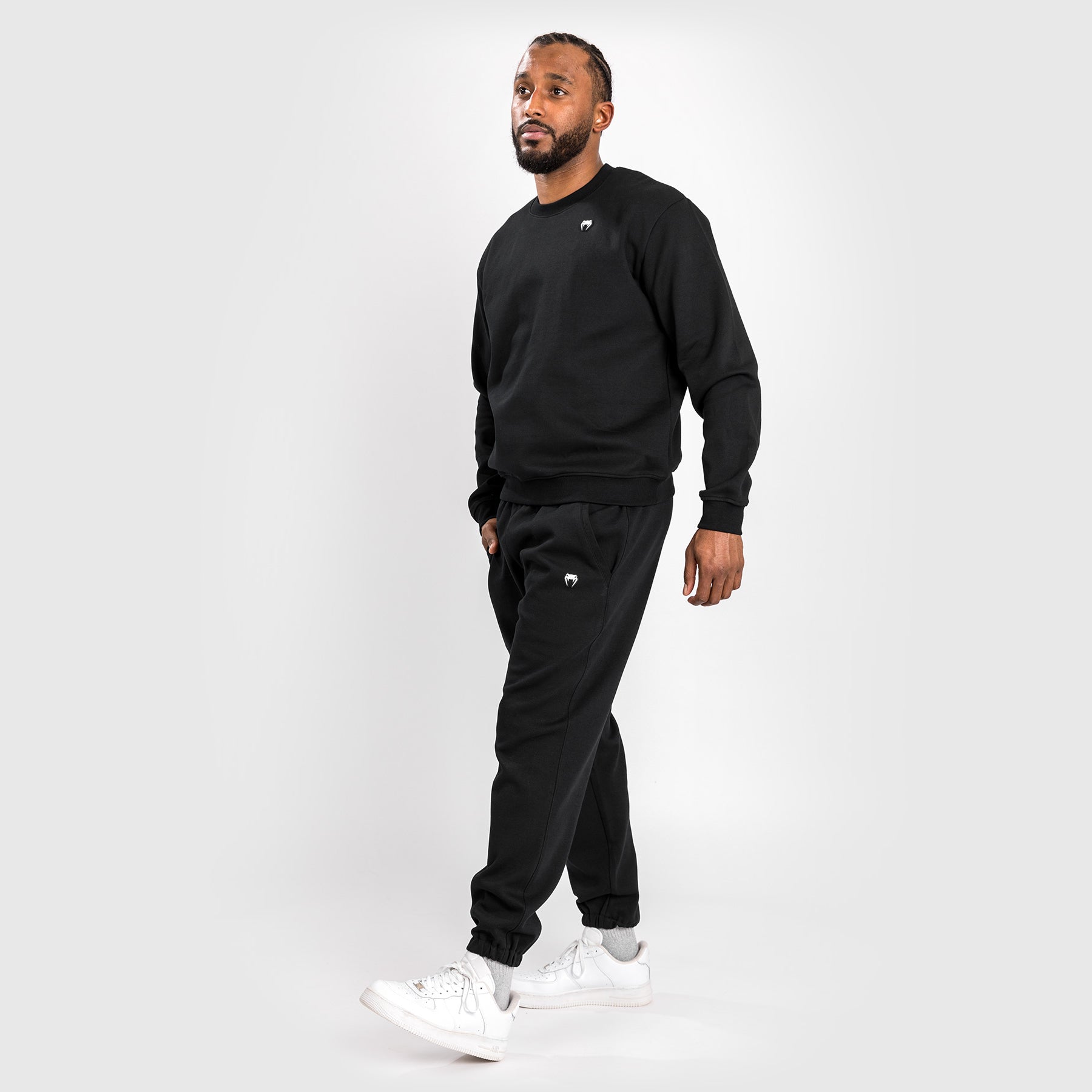 Venum Silent Power Lite Sweatshirt - Black | Lightweight Training Hoodie for MMA, Boxing & Gym Workouts | Comfortable Streetwear for Men & Women