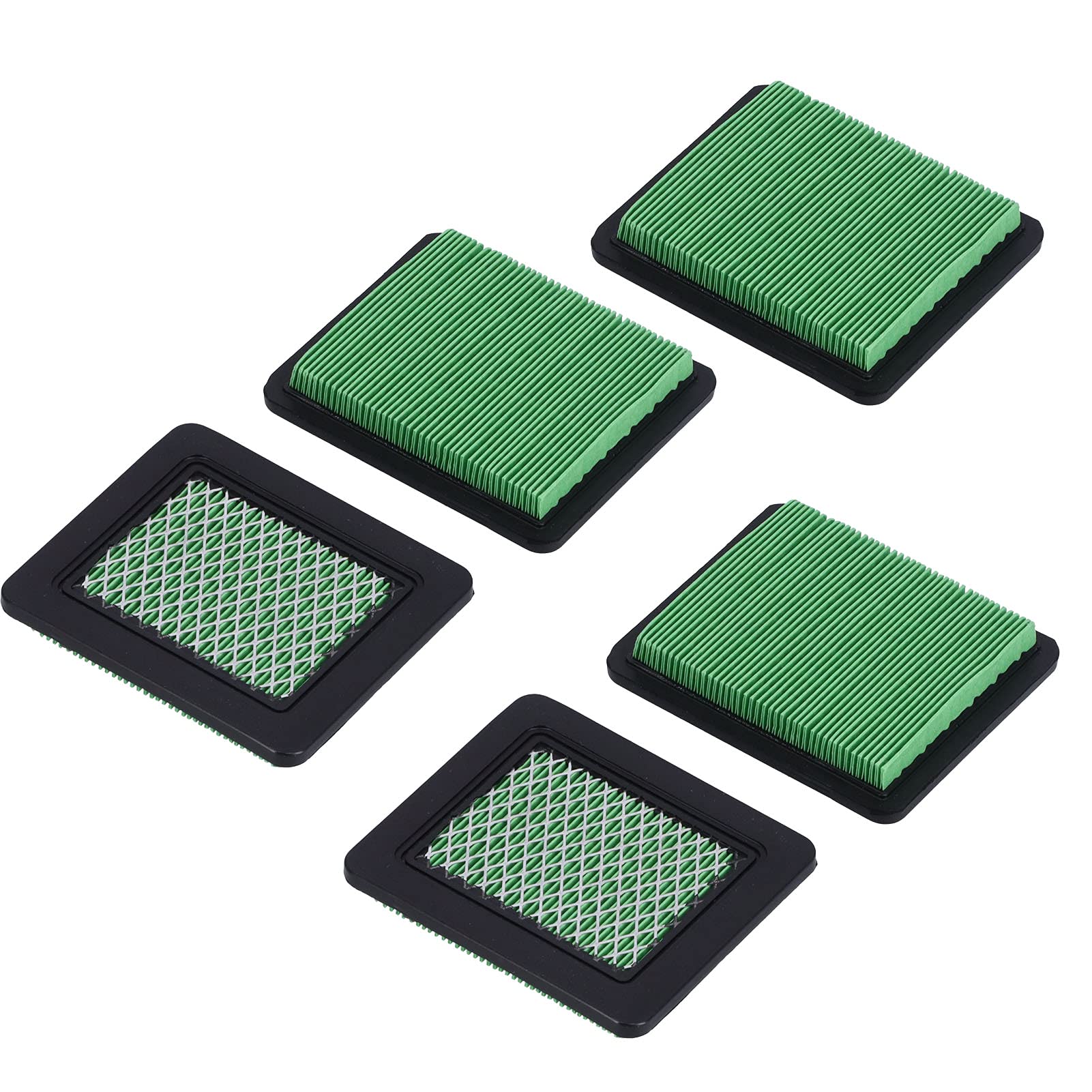 5Pcs Flat Air Filter Cartridge Element Vinyl Paper 491588 - Replacement Air Filters for High Pressure Washer Water Pump - Compatible with Pressure Washers, Cleaning Equipment & Outdoor Power Tools