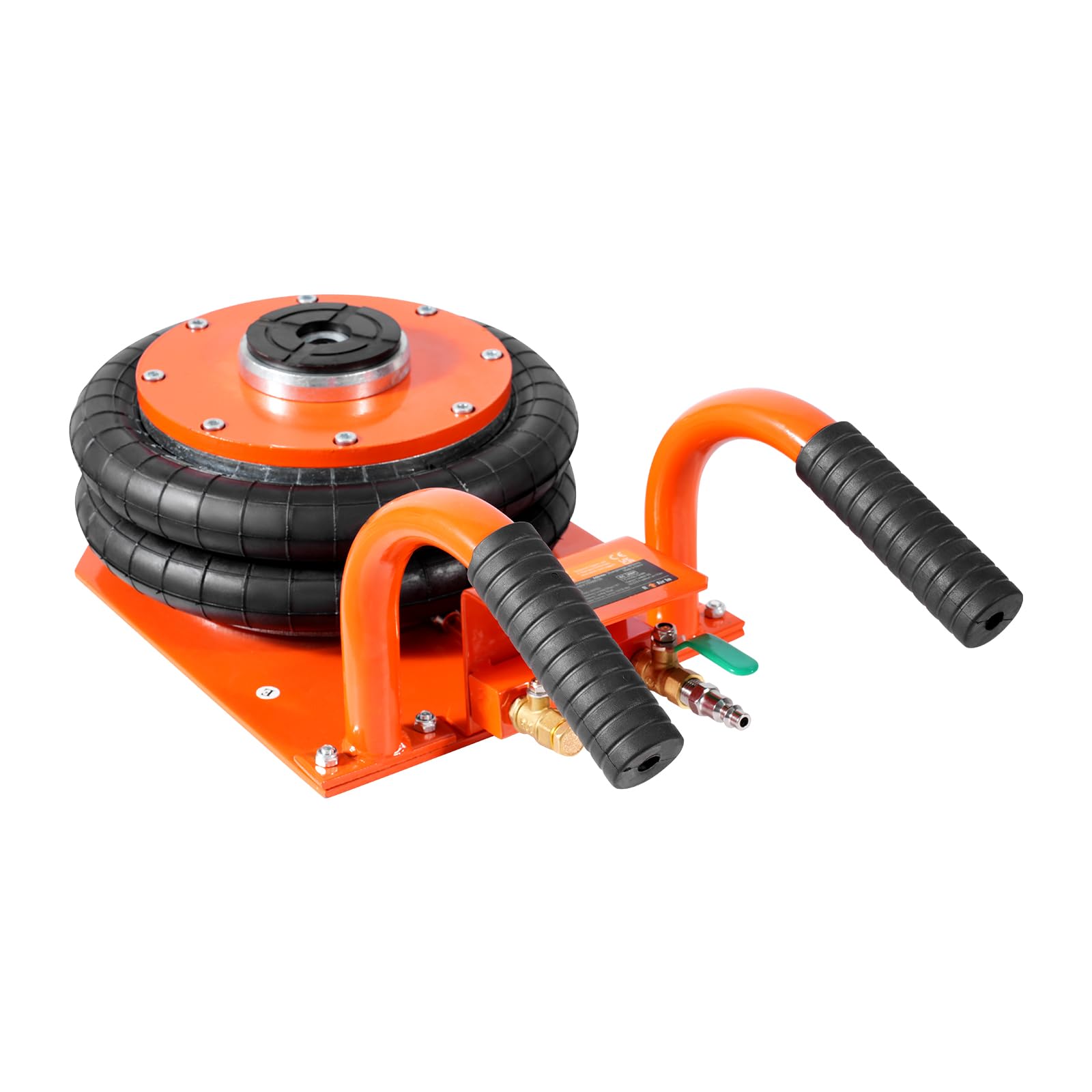 VEVOR 3 Ton/6600 lbs Air Jack for Car Repair - Heavy Duty Two Bag Pneumatic Lift with 6 Steel Tubes, Thick Rubber Pad & Heightened Column (Lifts up to 14.3