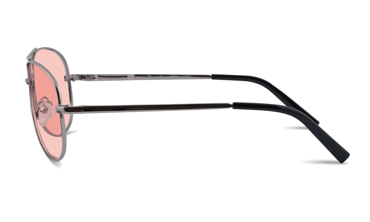 TheraSpecs Pilot Glasses for Light Sensitivity Relief - FL-41 Tinted Lenses for Migraine & Photophobia - Perfect for Flying, Driving & Computer Use