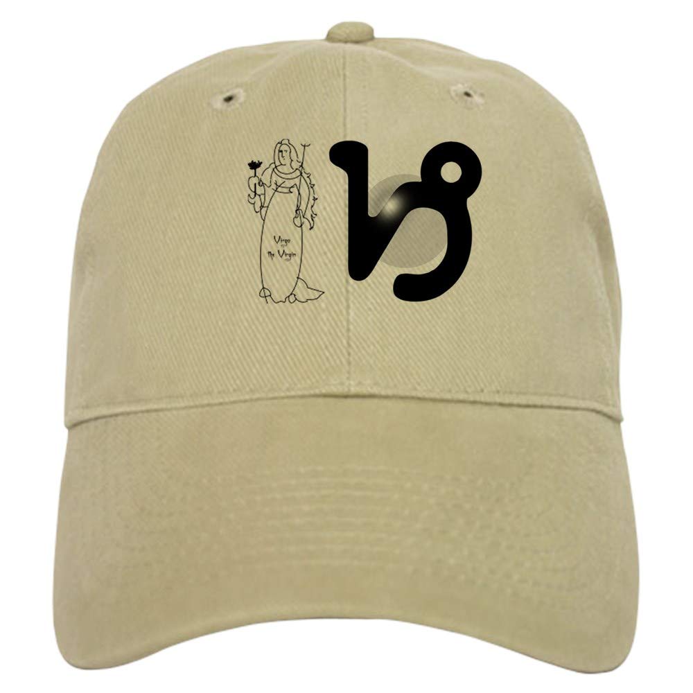 Virgo Zodiac Baseball Cap - Khaki for Outdoor & Casual Wear