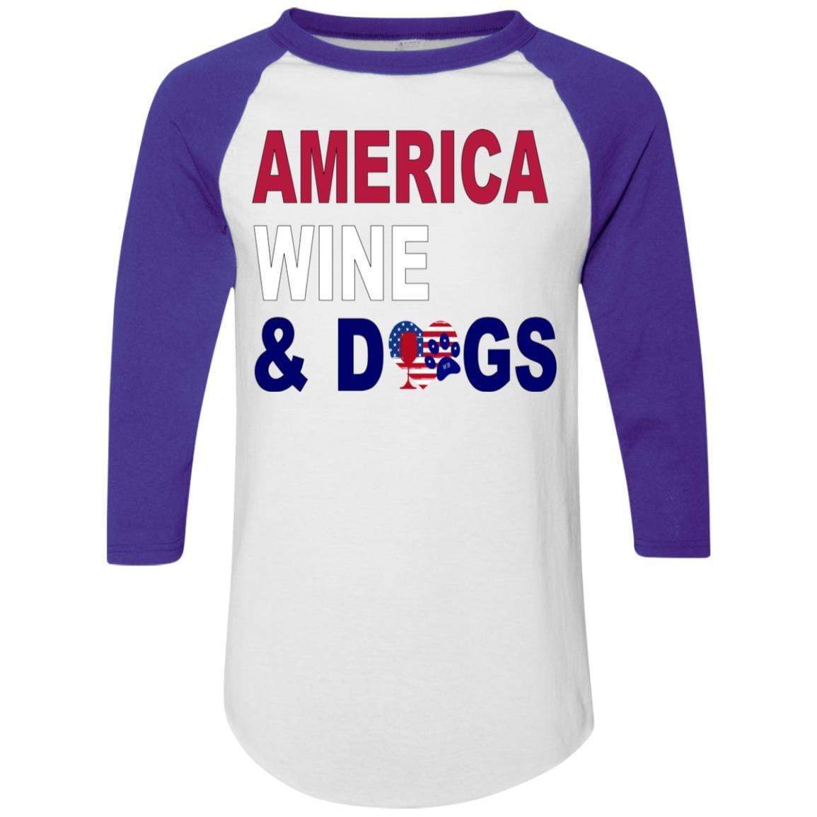 WineyBitches.Co Colorblock Raglan Jersey - Stylish Women's Baseball Tee for Casual Wear, Lounge & Outfits
