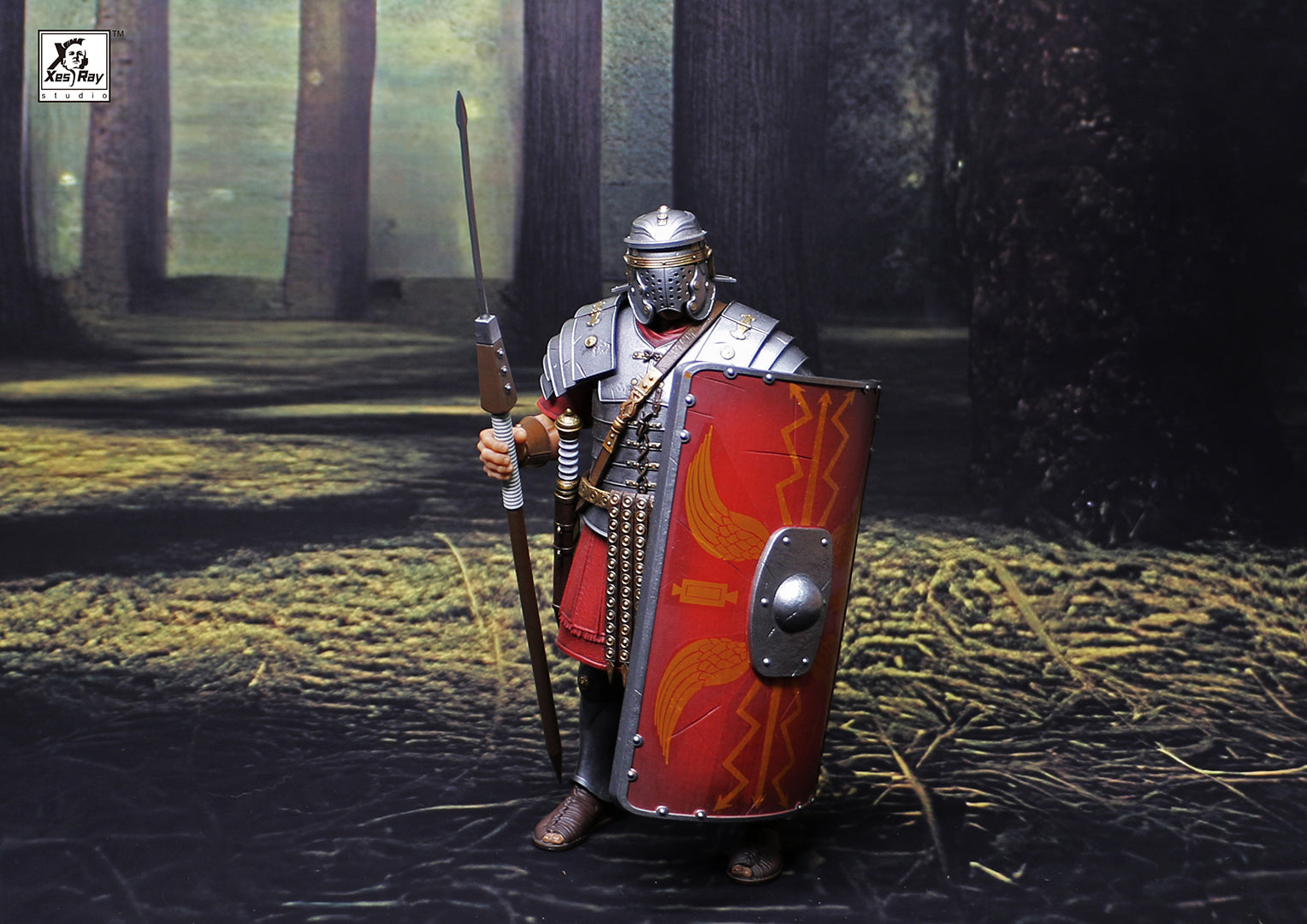 XesRay Fight For Glory 1/12 Scale 6-Inch Action Figures - Combatants Wave 4 Roman Trio Set for Collectors & Display | Perfect for Diorama, Shelf Display & Action Figure Photography