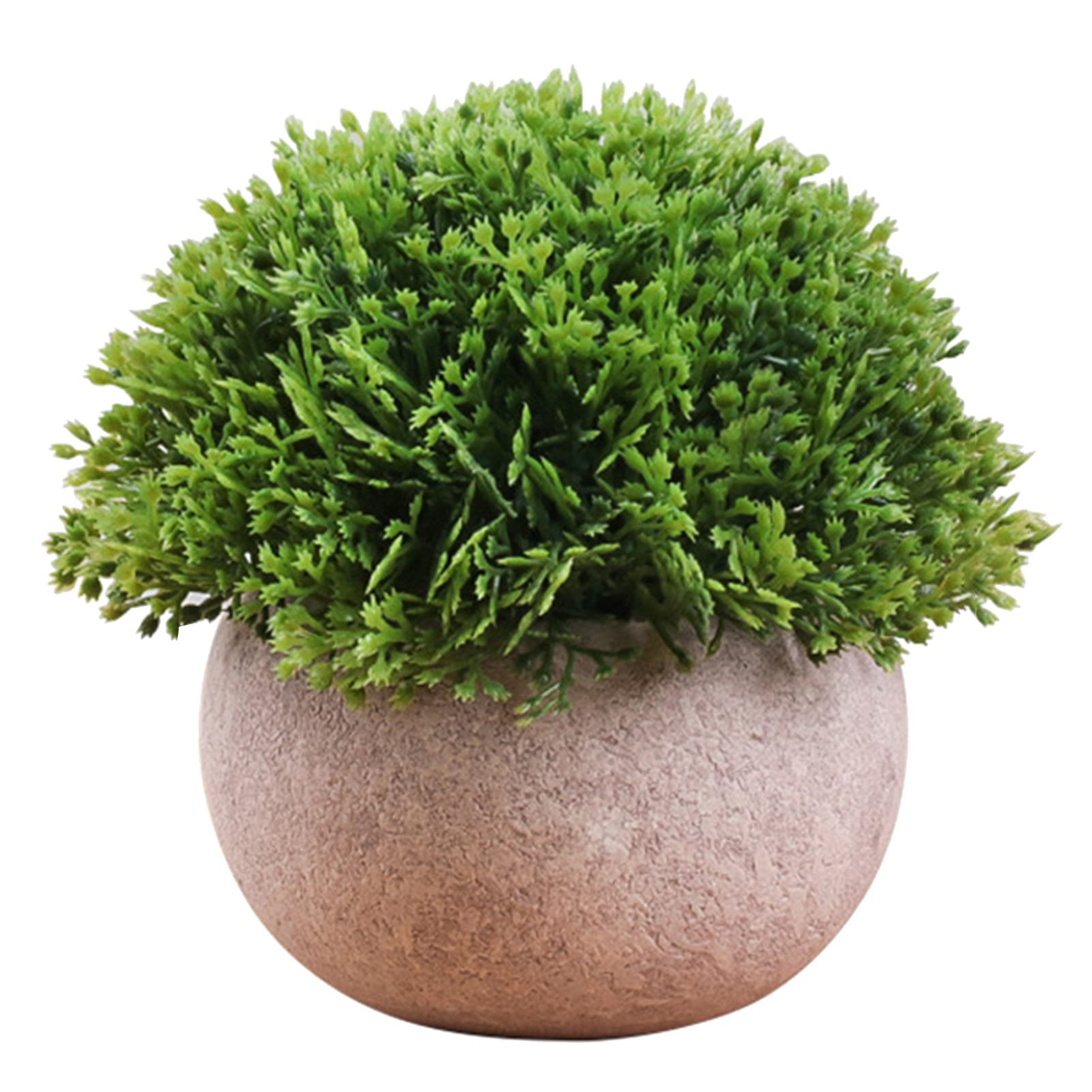 Hislave Artificial Potted Plants - Realistic Fake Bonsai Tree with Vibrant Colors, Fade-Resistant Mini Greenery for Home & Garden Decor (Army Green) - Perfect for Table Centerpieces, Office Desks, and Indoor Plant Decorations