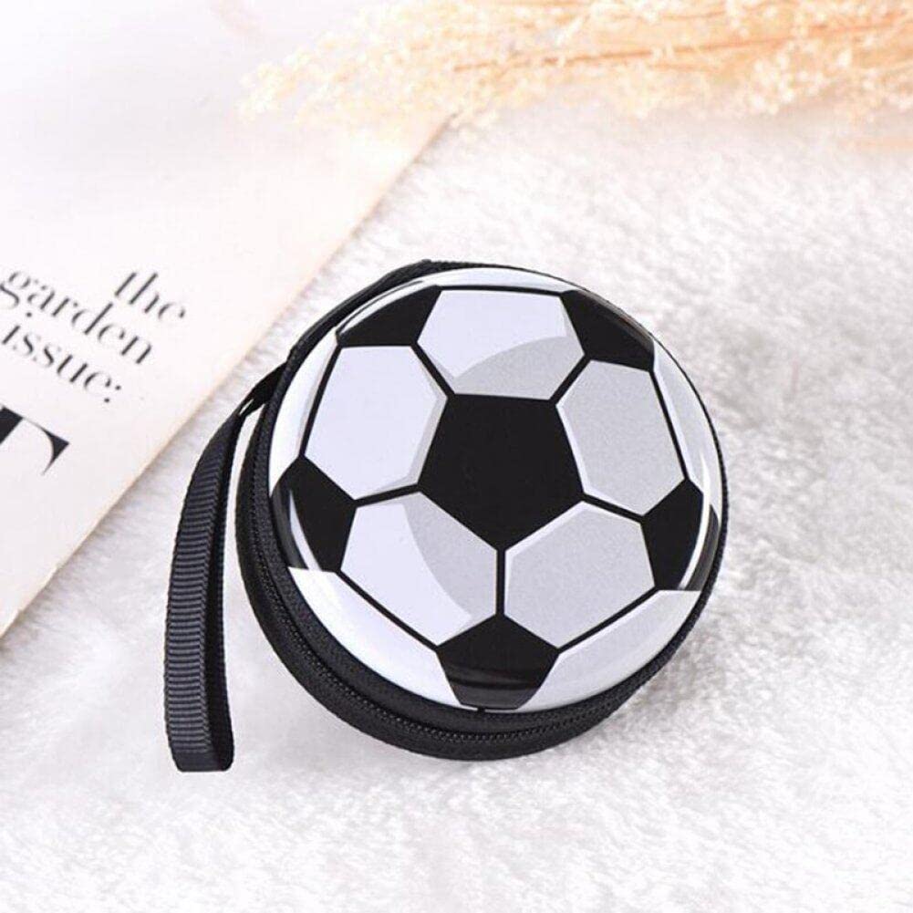 Football & Basketball Coin Purse - Kids Wallet for Boys & Girls, PU Leather Card Holder with Zipper, Compact Billfold Wallet for Cash & Coins - Perfect for School, Sports & Everyday Use