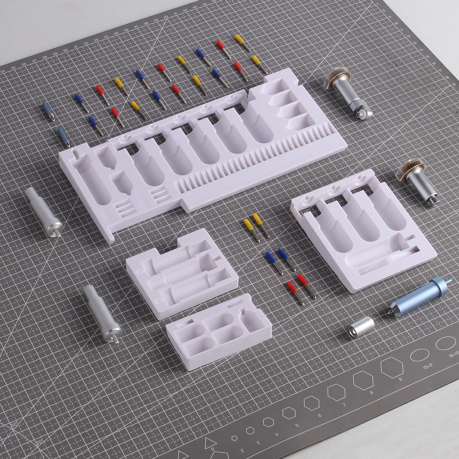 LOPASA Cricut Maker 4/3/Maker Tool Organizer - Blade Storage Accessories for Cutting Machines | Perfect for Craft Room Organization & DIY Project Supplies
