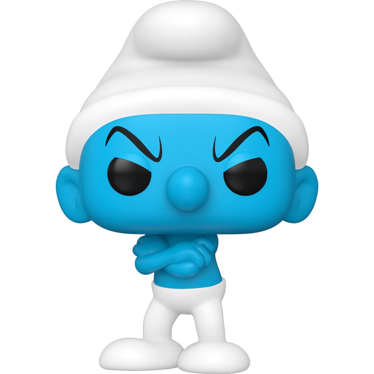 The Smurfs: Grouchy Smurf Plush Toy - Cute Collectible Doll for Kids & Fans - Perfect for Birthday Gifts, Room Decor, and Smurfs Themed Parties