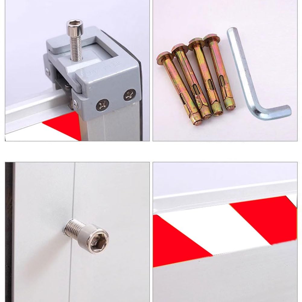 Reusable Aluminum Flood Barrier for Garage Doors - Heavy Duty Water Dam Shield, Removable Temporary Flood Wall Protection - Ideal for Home, Business & Storm Preparedness