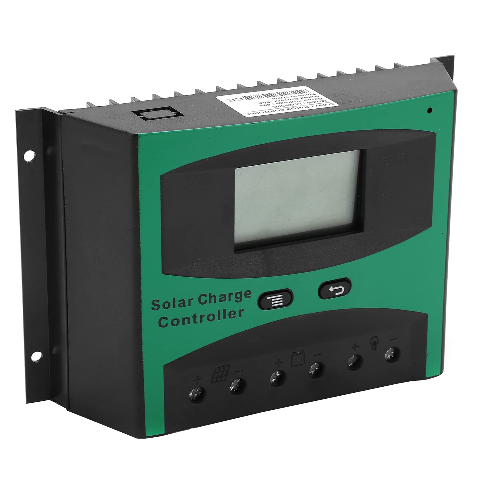 Luroze 50A 48V Automatic Solar Charge Controller with Intelligent Protection - Portable Solar Regulator for Home, Commercial & Industrial Use (Ideal for Off-Grid Systems, RV Solar Panels & Solar Power Stations)