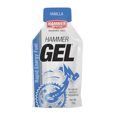 Hammer Energy Gel 33g - Vanilla Flavor | Fast-Acting Sports Nutrition for Running, Cycling & Endurance Training