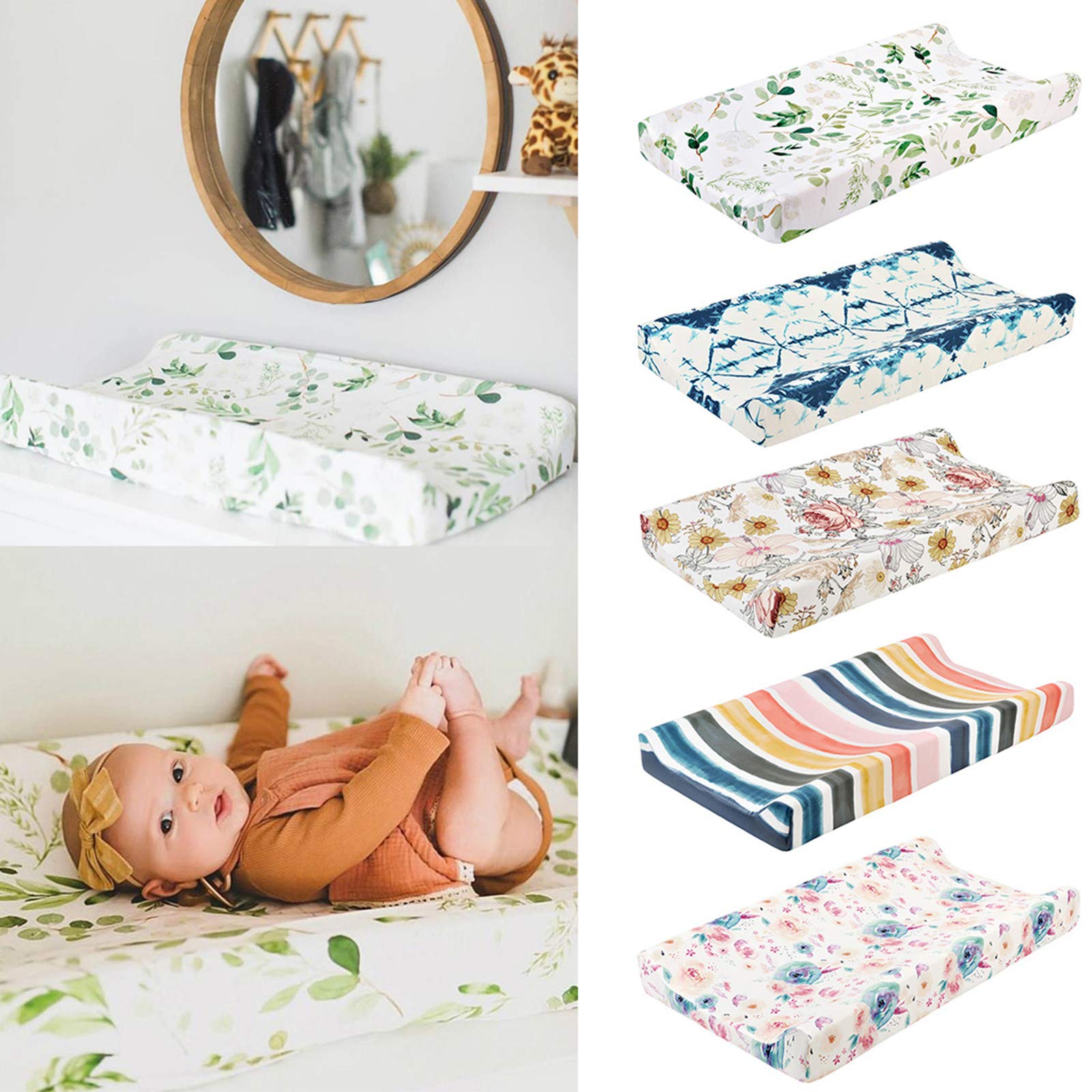 2 Pack Waterproof Baby Changing Pad Covers - Soft Nursery Changing Table Protectors for Diaper Stations & Travel - Fits Standard Changing Pads (Cover Only) - Breathable & Machine Washable - Ideal for Home, Daycare & On-the-Go Parents - Perfect for Newborn Care, Baby Showers & Parenting Essentials - Great for Nursery, Pediatric Clinics & Family Trips
