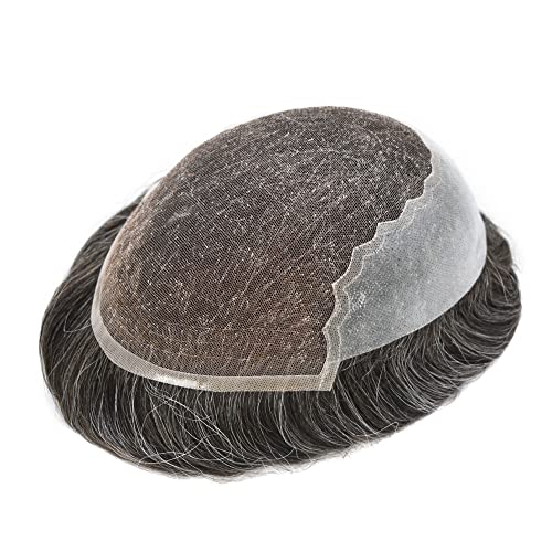 #250 2# DARKEST BROWN WITH 50% SYNTHETIC GREY-100% light to medium density