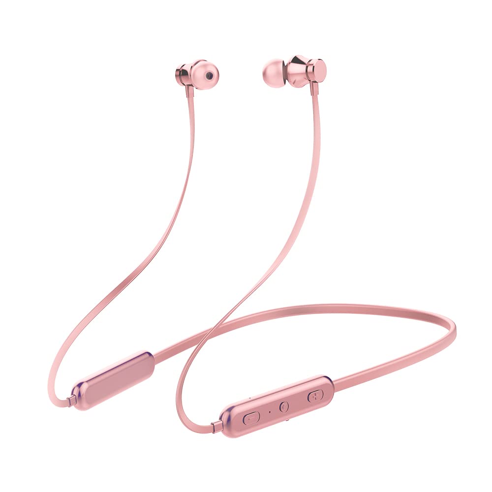 KLOKOL Bluetooth Headphones Wireless Neckband - 20Hrs Playtime, V5.0 Noise Cancelling Earbuds with Mic for Gym, Running, Workout - Compatible with iPhone, Samsung, Android Phones - Perfect for Sports, Commuting & Travel