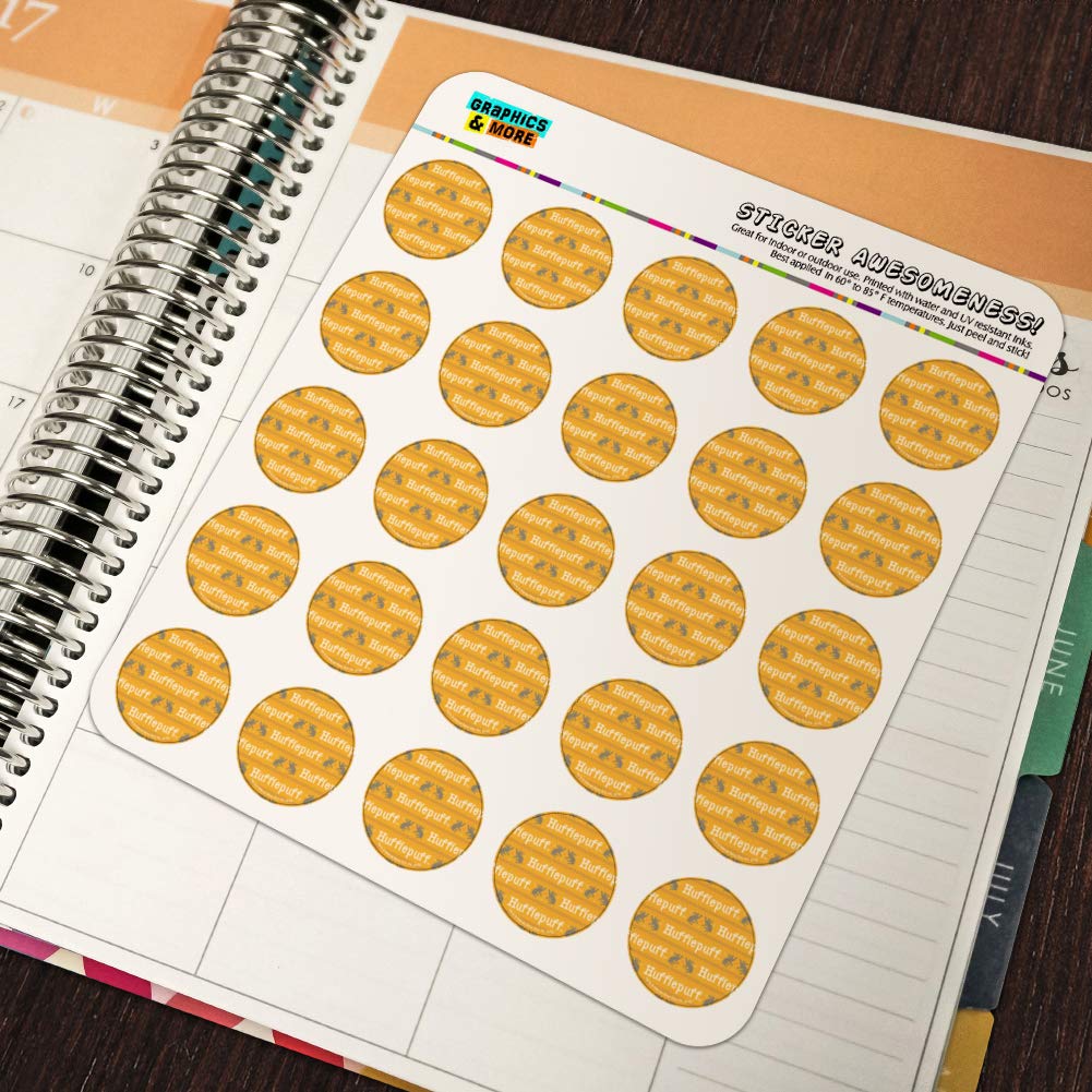 Harry Potter Hufflepuff Sweater Stickers - Words Pattern Planner Decals for Scrapbooking, Journaling, DIY Crafts & Bullet Journal Supplies - Perfect for Planners, Calendars, Notebooks & Gift Wrapping