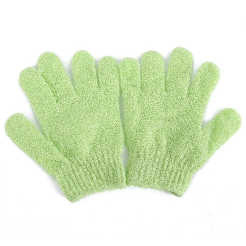 Ciieeo Exfoliating Bath Gloves - 4 Pairs Body Scrubber Mitts for Dead Skin Removal, Spa & Shower | Soft Washcloths for Back Massage & Skin Renewal | Perfect for Home Spa Day, Gift Sets & Bathroom Essentials (Random Colors)