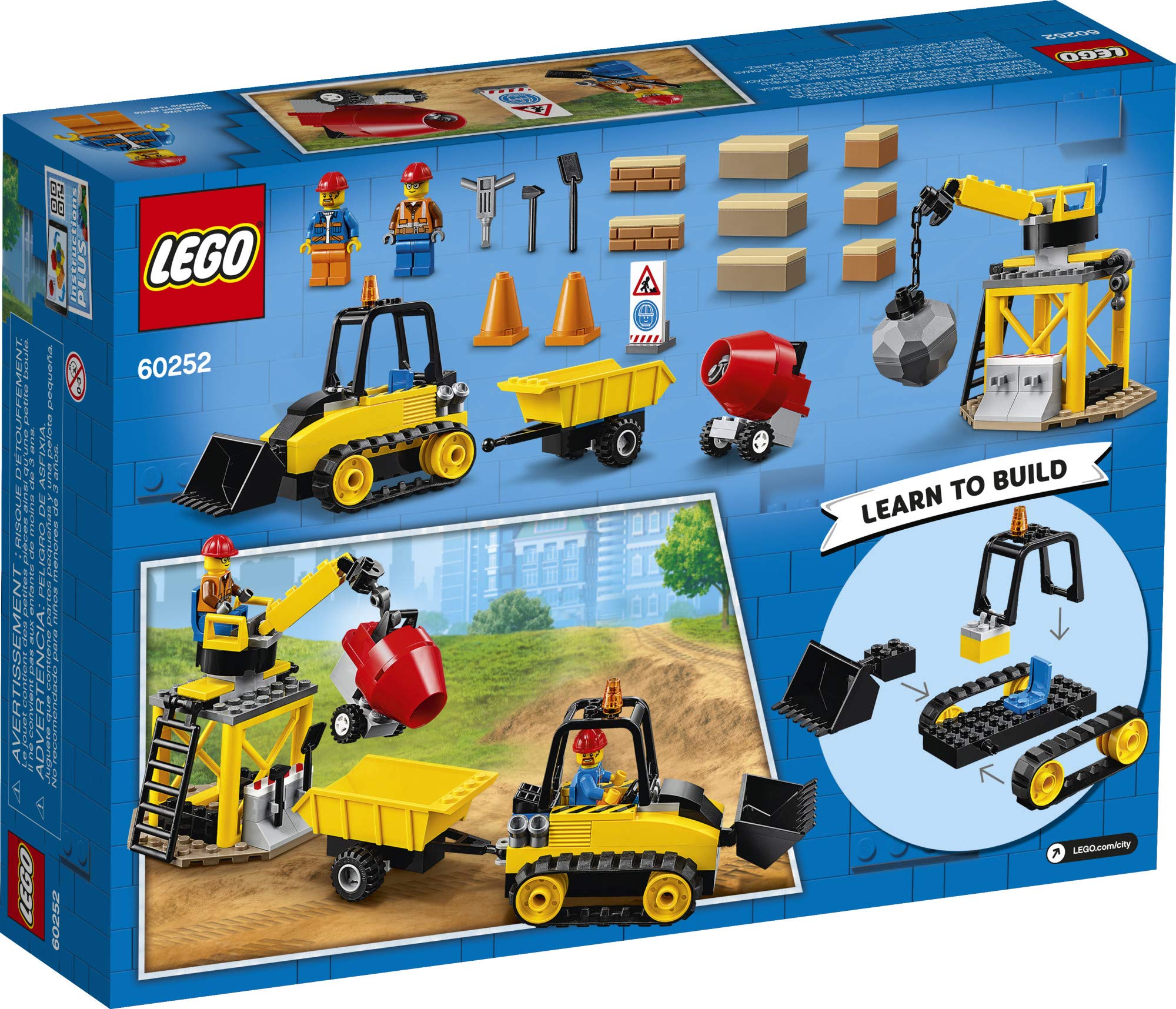 LEGO City Construction Bulldozer 60252 Toy Building Set - 126 Pieces STEM Learning Construction Toy for Kids Ages 5-12 | Creative Play, Birthday Gift, Classroom Activity