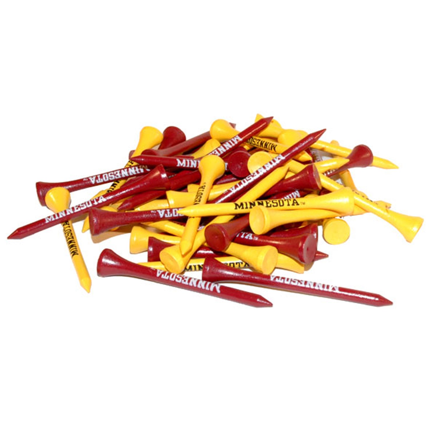 Team Golf NCAA Golf Tees - Pack of 50, 2.75 Inch Wooden Golf Tees for Men & Women - Perfect for Driving Range, Practice & Tournament Play