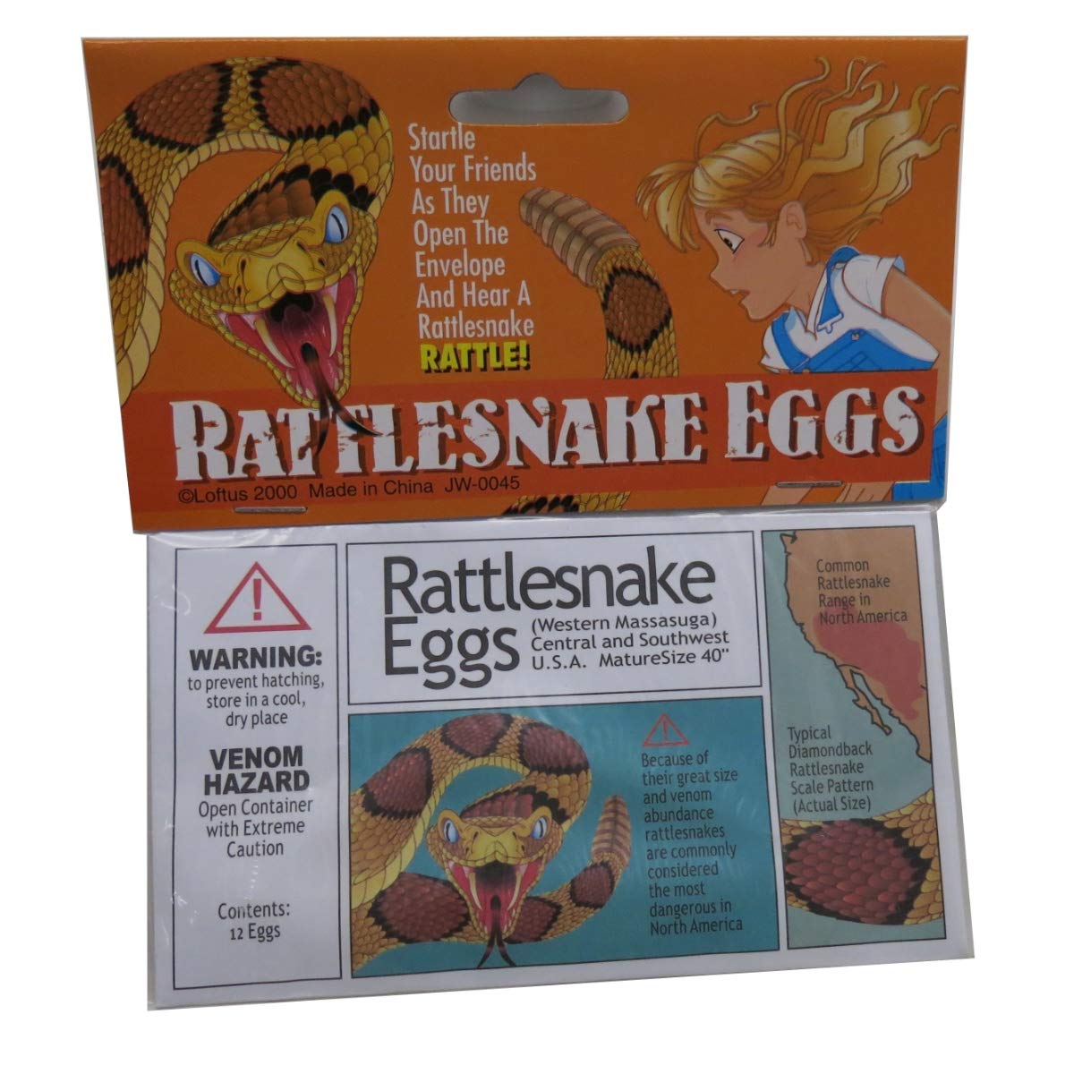 Rattlesnake Eggs Prank Toy - Funny Gag Gift for Friends & Family - Perfect for Halloween, April Fools & Party Pranks