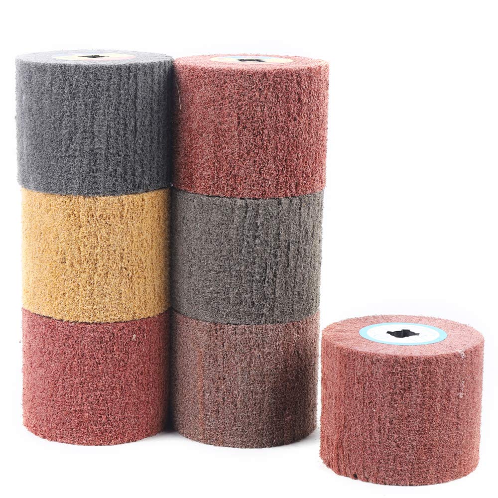 7Pcs Flap Discs Sanding Grinding Wheels Set - 60/80/120/180/240/320/600 Grit Abrasive Flap Discs for Angle Grinder - Metal Polishing, Wood Sanding & Surface Finishing for DIY & Professional Use
