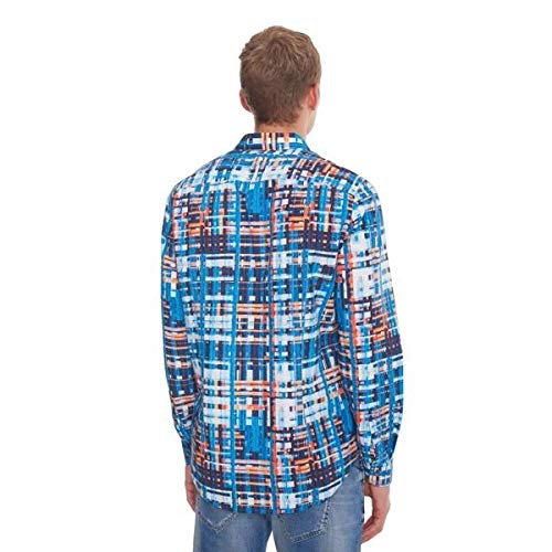 Desigual Men's Casual Button-Down Shirt Ehud - Stylish & Comfortable XXL Size for Work, Travel & Everyday Wear