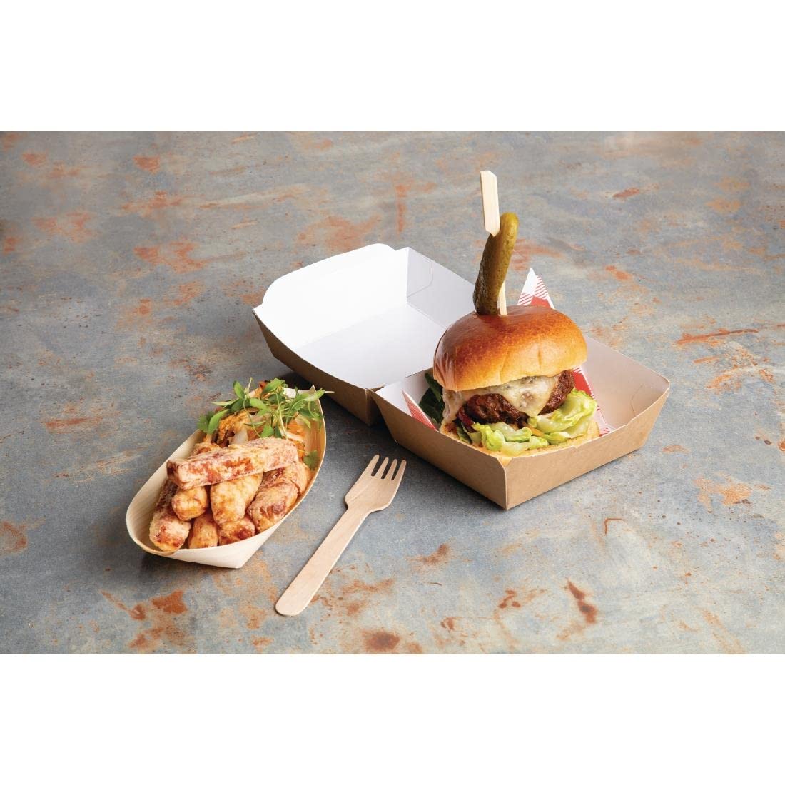 Eco-Friendly Compostable Wooden Forks - 100 Pack, 6 Inch Biodegradable Utensils, FSC Certified Birchwood, Plastic-Free Cutlery for Parties, Picnics & Events - Heat Resistant Up to 100°C - Sustainable Disposable Tableware