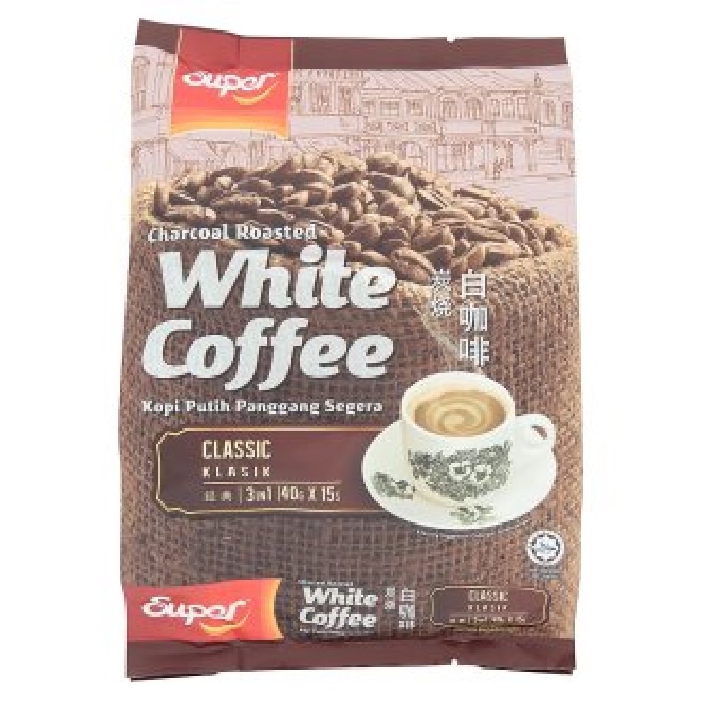 Premium Super White Coffee 2-in-1 & 3-in-1 Instant Coffee Mix - Classic White Coffee 3-in-1 (90 Single-Serve Sachets) - Perfect for Office, Travel & Home Brewing