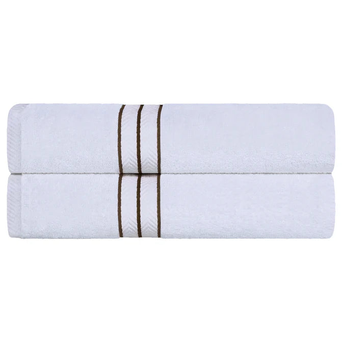 Premium Turkish Cotton Ultra Plush 2-Piece Bath Towel Set - Super Absorbent & Soft Luxury Bath Sheets for Spa, Hotel & Home Use