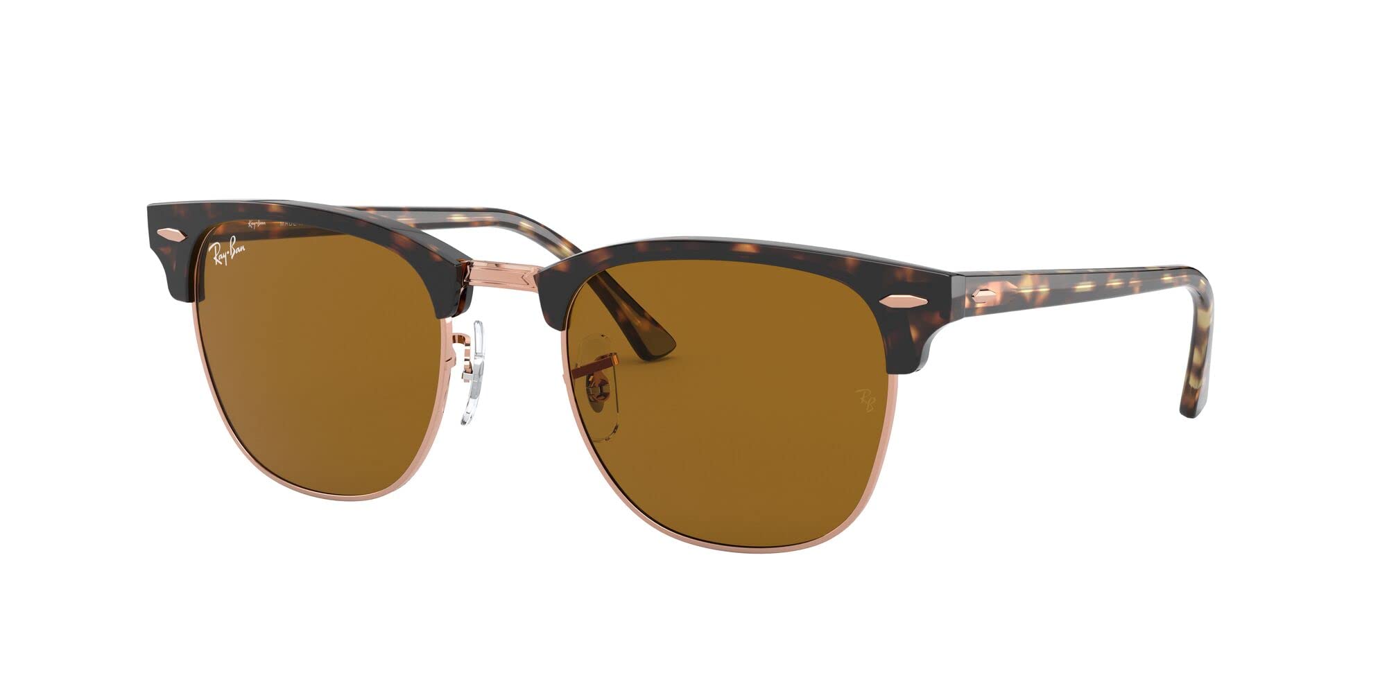 Ray-Ban RB3016 Clubmaster Square Sunglasses - Classic Retro Style, UV Protection, Lightweight & Durable for Men & Women | Perfect for Driving, Travel, and Outdoor Activities